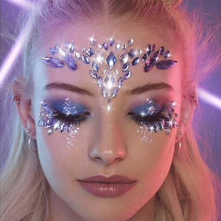 Crystal Jewels Face Art