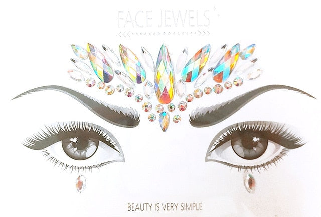 Crystal Jewels Face Art