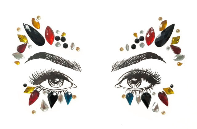 Crystal Jewels Face Art