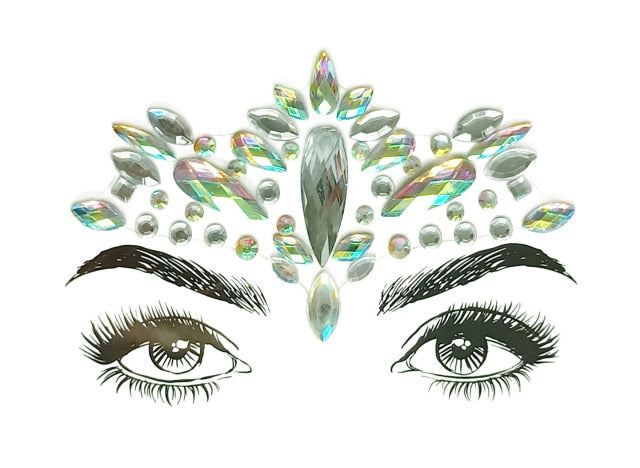 Crystal Jewels Face Art