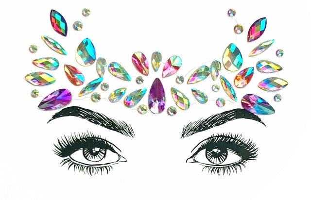 Crystal Jewels Face Art
