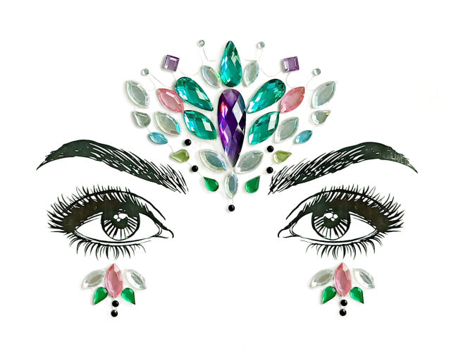 Crystal Jewels Face Art