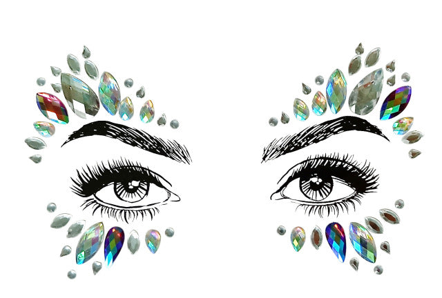 Crystal Jewels Face Art