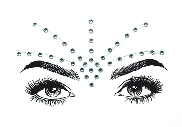 Crystal Jewels Face Art