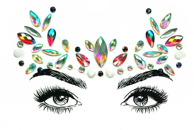 Crystal Jewels Face Art