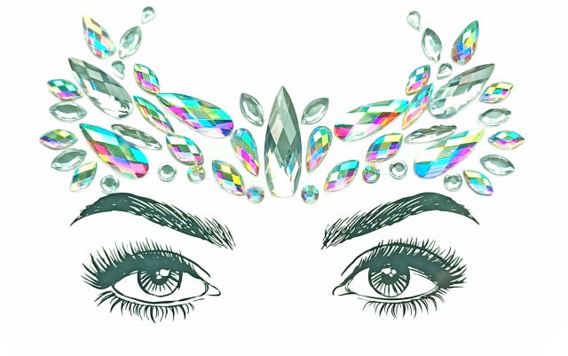 Crystal Jewels Face Art