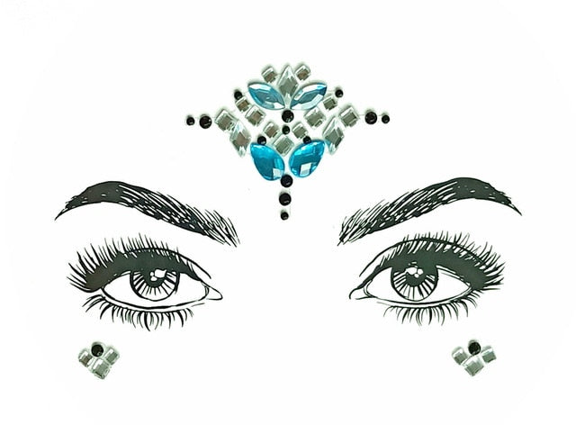 Crystal Jewels Face Art