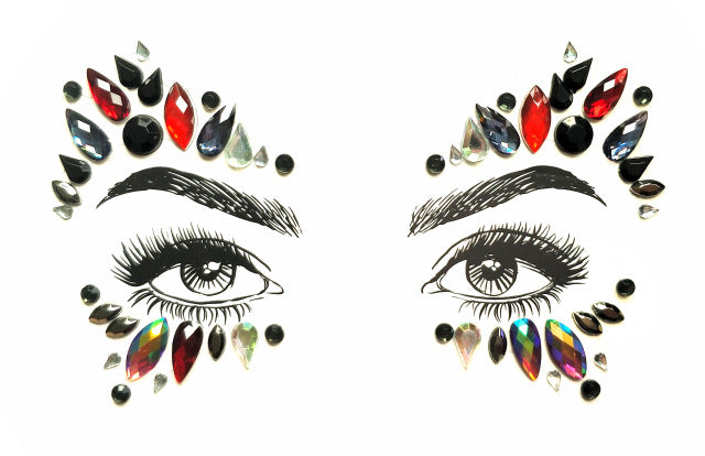 Crystal Jewels Face Art