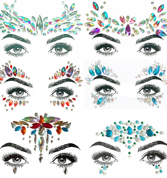 Crystal Jewels Face Art