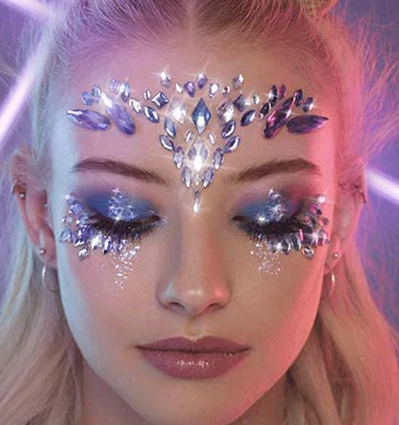 Crystal Jewels Face Art